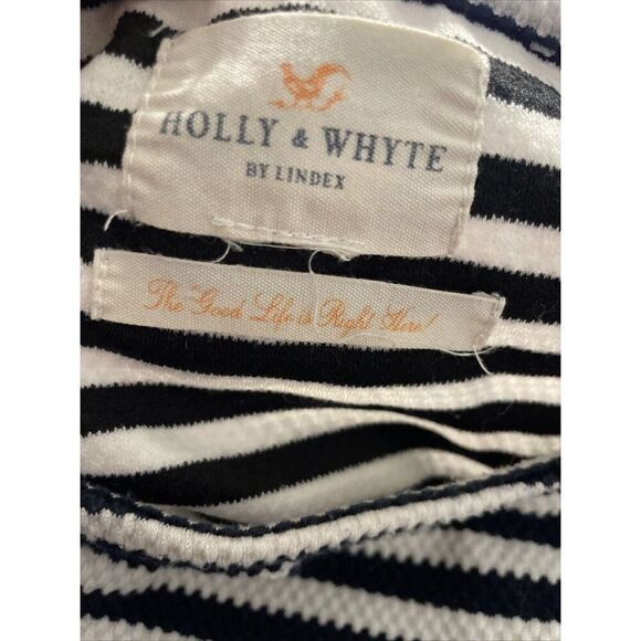 Holly & Whyte Lindex Shirt Dress Women’s 1X Long Sleeve Stripes Cotton Blend - Picture 4 of 7